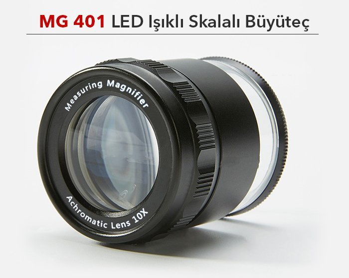 MG 401 Skalalı Led Işıklı Lup (10X)