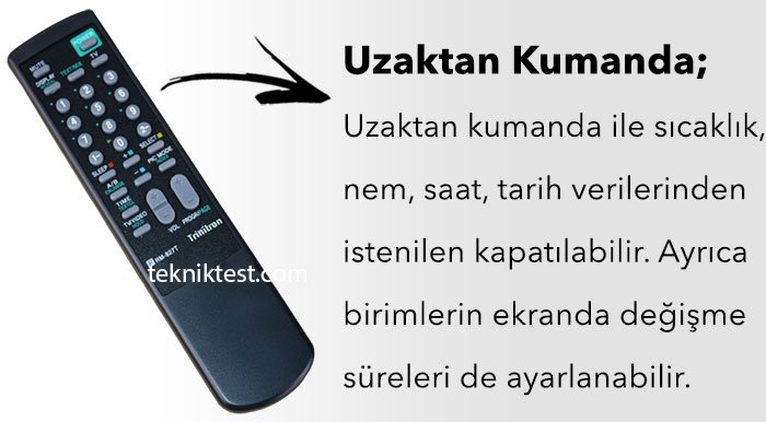 STN-104 Sıcaklık+Nem+Saat