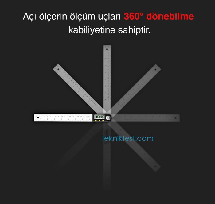 5422-500 Dijital Açı Ölçer 50CM