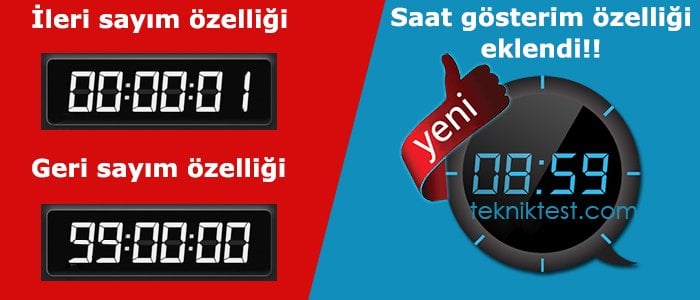 LC-6 (6 Haneli) Uzaktan Kumandalı Işıklı Zamanlayıcı ( Kronometre)