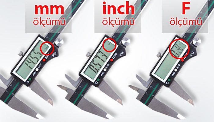 Dasqua 2310-7115 Dijital Kumpas 0-300 mm (IP54 Korumalı)