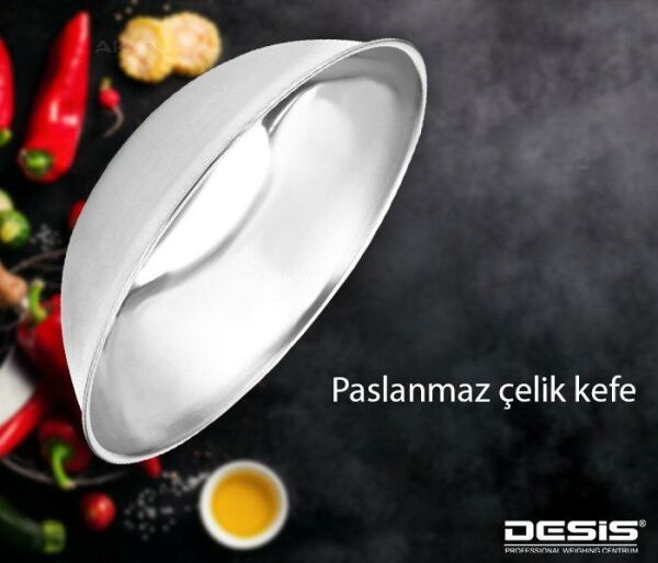 Desis KFS-S3 Paslanmaz Mutfak Terazisi 5KG / 1GR