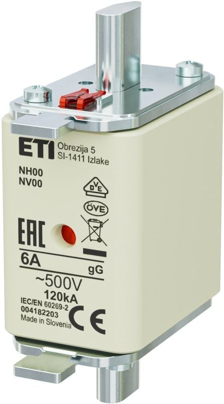 Eti NH00 gG 6A/500V