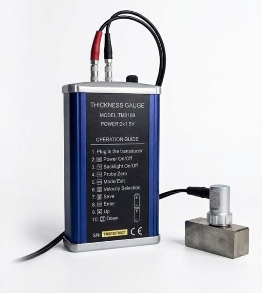 TM210B Ultrasonik Kalınlık Ölçüm Cihazı  ( ölçüm aralığı : 0.75 mm – 300.0 mm, hassasiyet:0.01 mm)