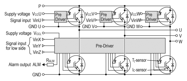 Fuji Electric 6MBP20XRHA065-50 igbt Modül