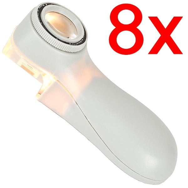 MG13100 Işıklı Skalalı Büyüteç 8X