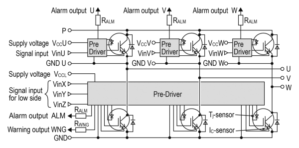 Fuji Electric 6MBP50XBA065-50 igbt Modül