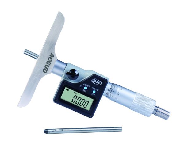 Accud Dijital Derinlik Mikrometresi 395 Serisi 0-50mm - 101.5x17mm