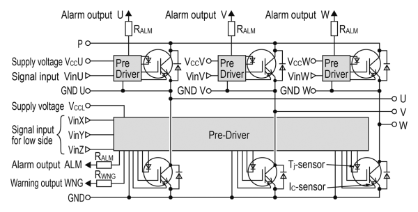 Fuji Electric 6MBP50XDA120-50 igbt Modül