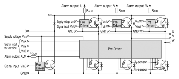 Fuji Electric 7MBP150XDN120-50 igbt Modül