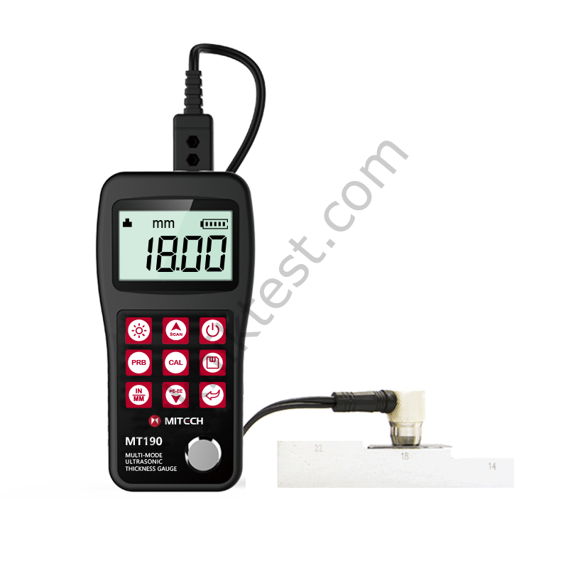MT190 Ultrasonik Kalınlık Ölçüm Cihazı- Boya altı ölçüm:3-60mm, Ölçüm aralığı : 0,65 – 600 mm-