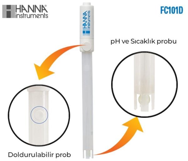 Hanna HI99162 Hassas Süt pH Test Cihazı
