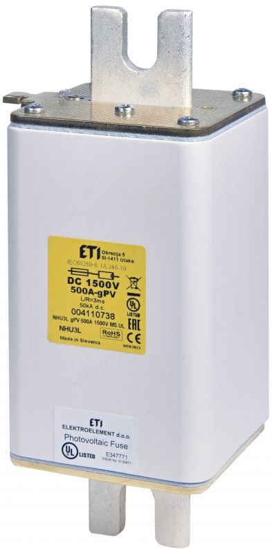Eti NHU3L/MS gPV 500A/1500V DC UL
