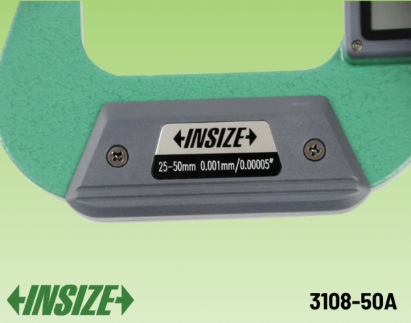 İnsize 3108-50A Dış Çap Dijital Mikrometresi | 25-50 mm