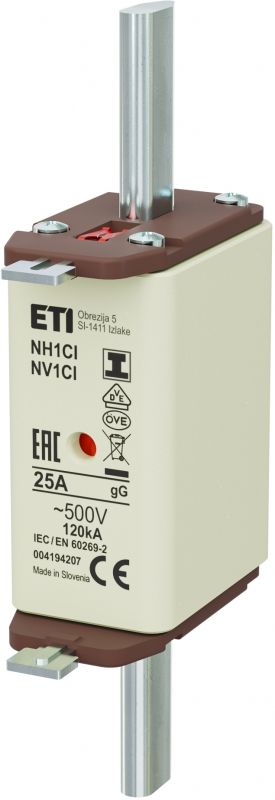 Eti NH1C/I gG 25A/500V
