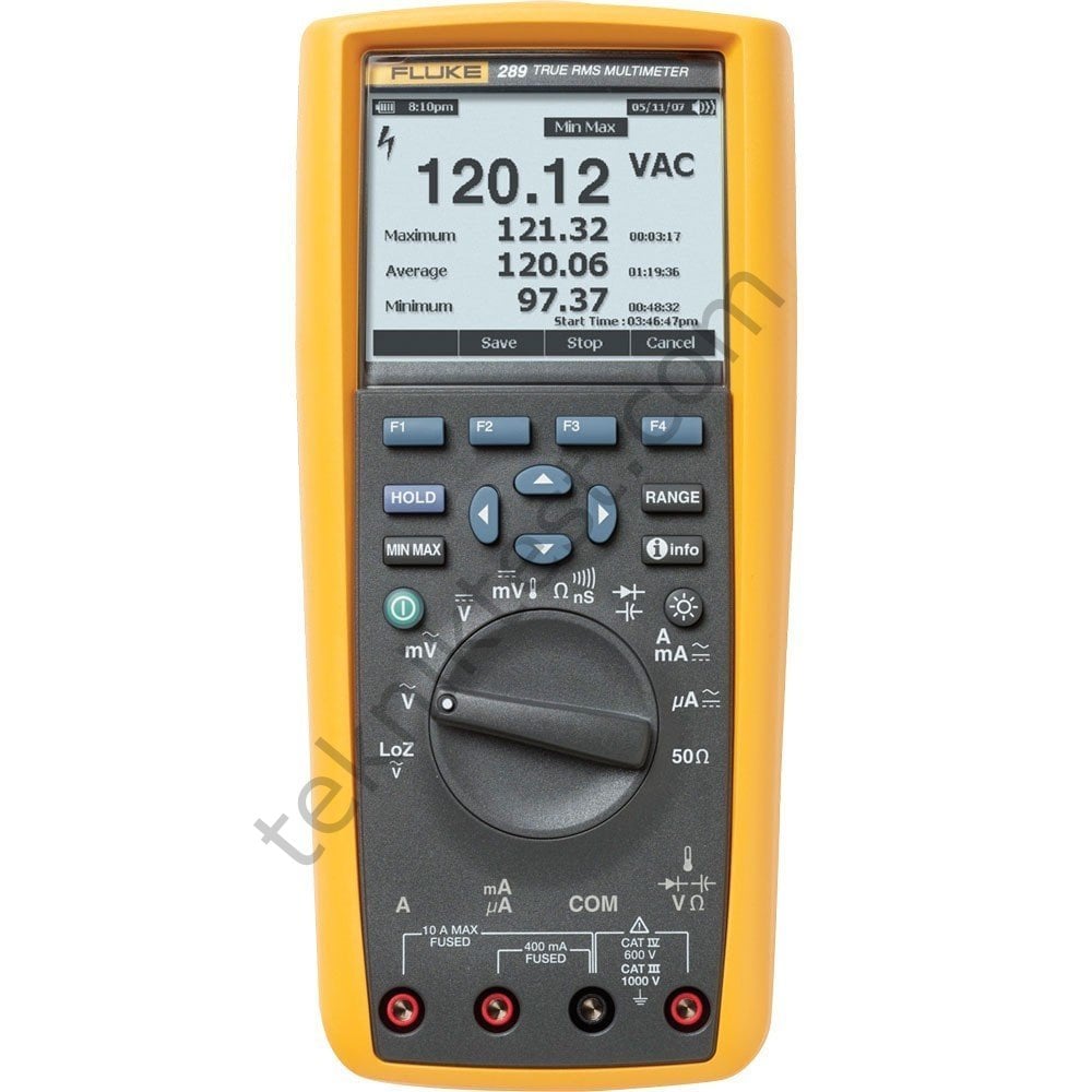 Fluke 289 / FVF / EUR  Dijital Multimetre AC / DC True RMS (Yazılım ile)