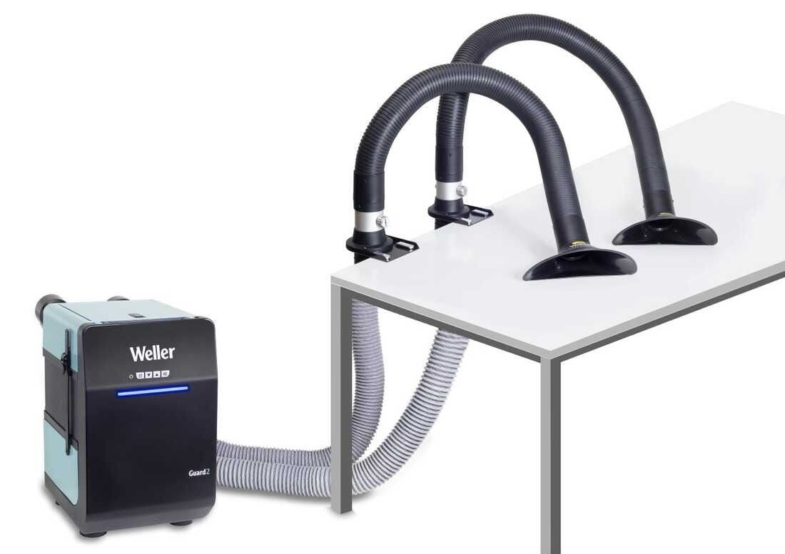 Weller Guard 2 Kit2F 142W 230V Funnel Baslık İki Kullanıcılı Zero Smog Duman Emici Kit - FT91026699