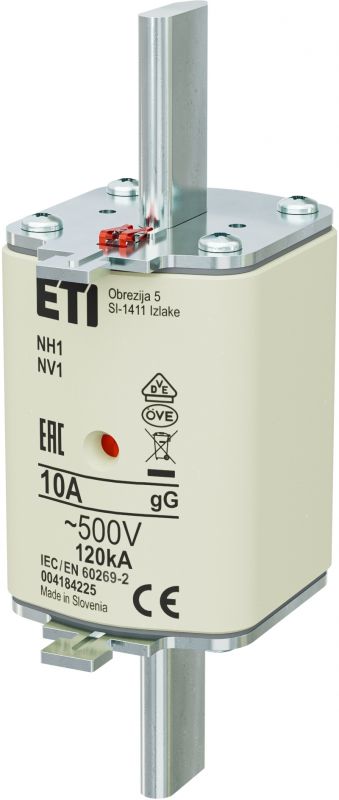 Eti NH1 gG 10A/500V