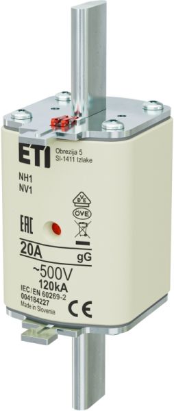 Eti NH1 gG 20A/500V