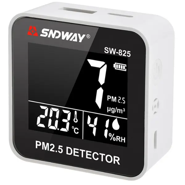 SW-825 PM2.5 Partikül Ölçer | Sıcaklık ve Nem Monitörü