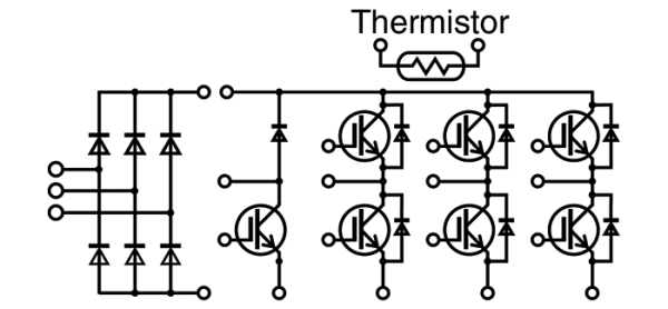 Fuji Electric 7MBR30VKC060-50 igbt Modül