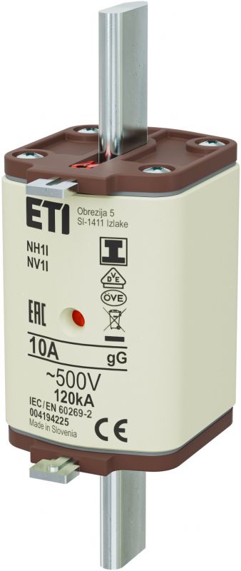 Eti NH1/I gG 10A/500V