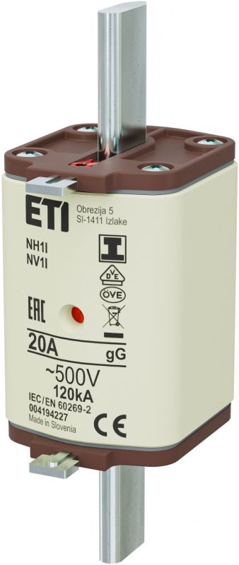 Eti NH1/I gG 20A/500V