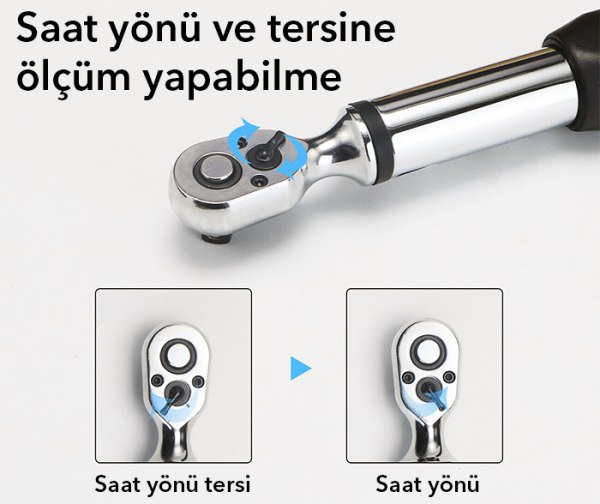 Loyka AWJ3-85 Cırcır Başlı Dijital Torkmetre 85Nm