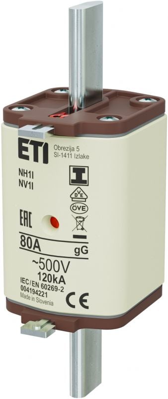 Eti NH1/I gG 80A/500V