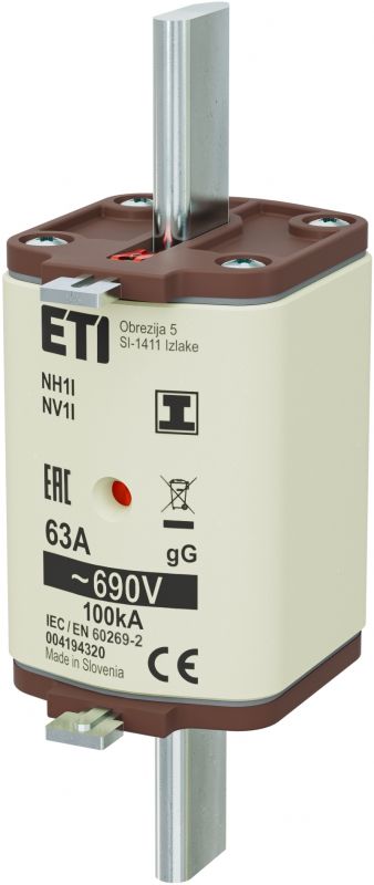 Eti NH1/I gG 63A/690V