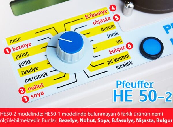 Pfeuffer HE 50-2 Bakliyat Rutubet Ölçer