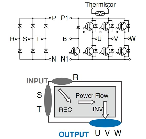 Fuji Electric 7MBR75XYE120-50 igbt Modül
