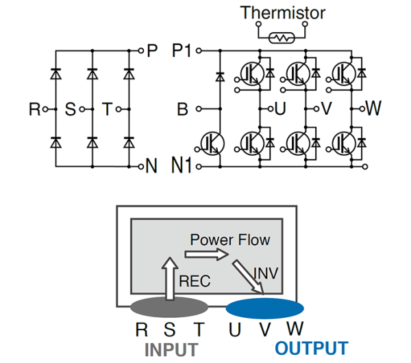 Fuji Electric 7MBR75VB060-50 igbt Modül