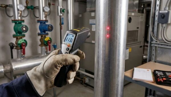 Testo 830-T4 Çift Lazerli Kızılötesi Termometre 400°C | 30:1 Hedef Oranı