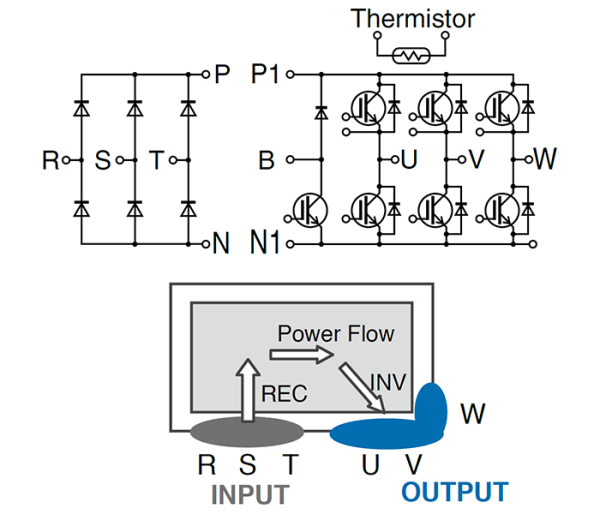 Fuji Electric 7MBR75VN120-50 igbt Modül