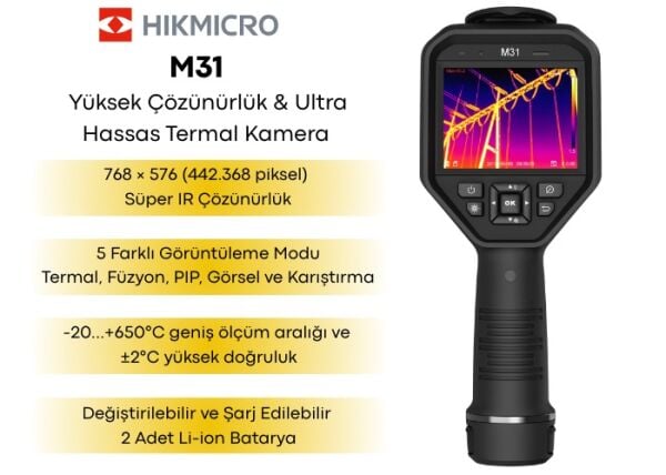 HIKMICRO M31 Termal Kamera Yüksek Çözünürlük & Ultra Hassas