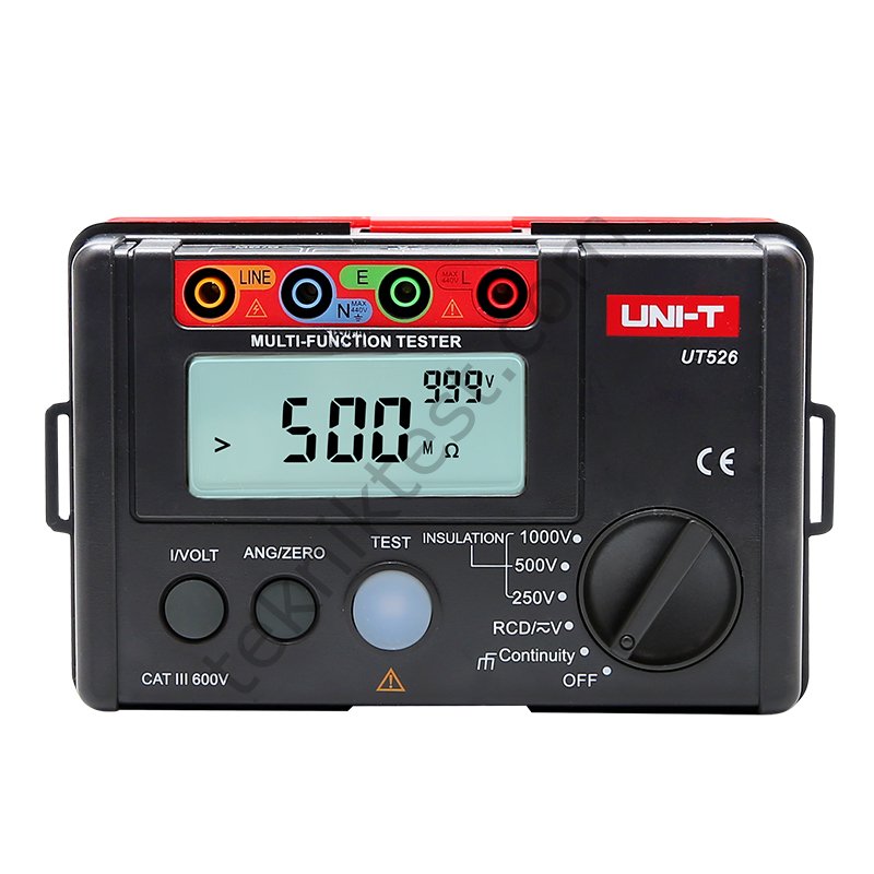 Uni-t UT526 Toprak + İzolasyon + Rcd Test Cihazı