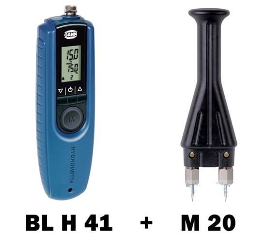 Gann Hydromette BL H 41 Ahşap Nemi Ölçüm Cihazı  + M 20 Prob ( 5.5 %  to 40 % )