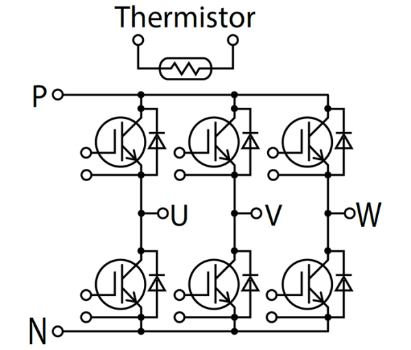 Fuji Electric 6MBI200XBA120-50 igbt Modül