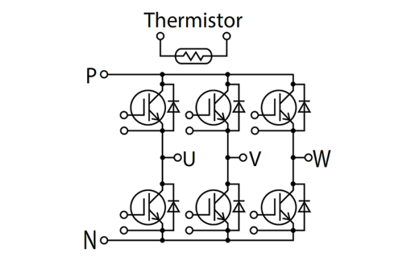 Fuji Electric 6MBI100XWE120-50 igbt Modül