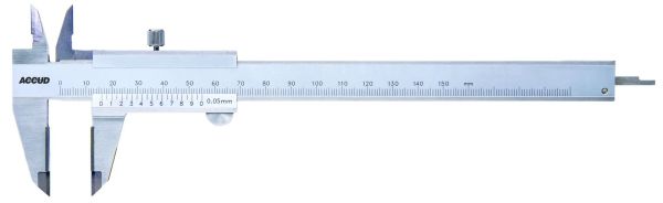 ACCUD 140-008-11 Karbür Çeneli Mekanik Kumpas 140 Serisi 0-200mm - 0.02mm