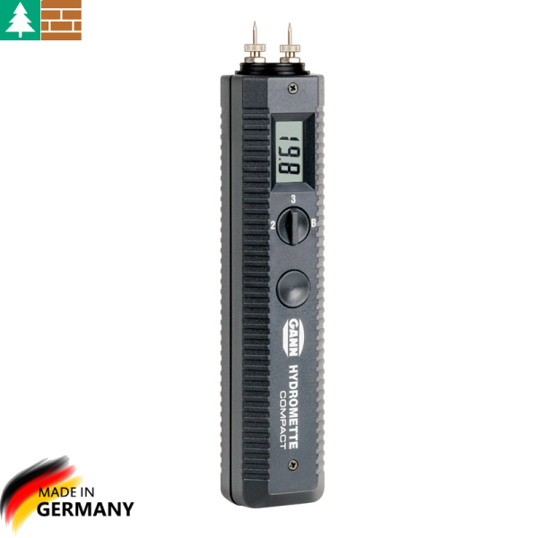 GANN Hydromette Compact Ahşap Ve Yapı Nemi Ölçüm Cihazı ( Ahşap nemi :%5 ila %20  , Yapı Nemi: 0.3 to 3.5 wt.-%)