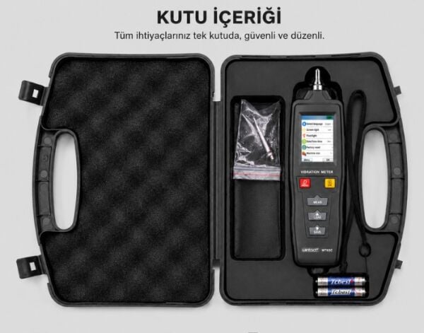 Wintact WT63C Renkli Ekranlı Vibrasyon Ölçüm Cihazı