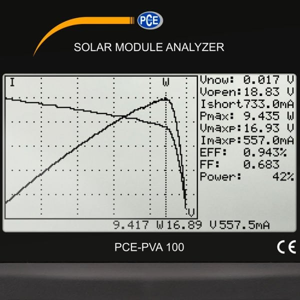PCE-PVA 100 Güneş Paneli Test Cihazı / Güneş Paneli Ölçer