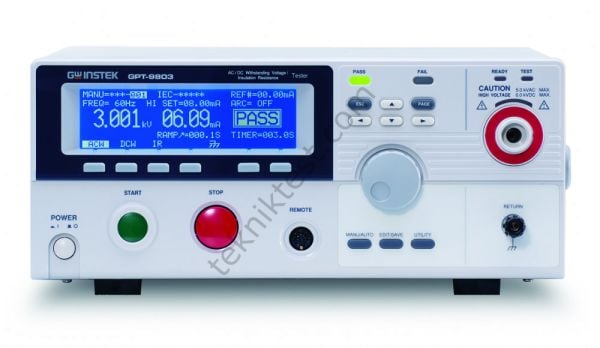 GW Instek GPT-9802  (CE) Elektriksel Güvenlik Test Cihazı(AC/DC/IR)