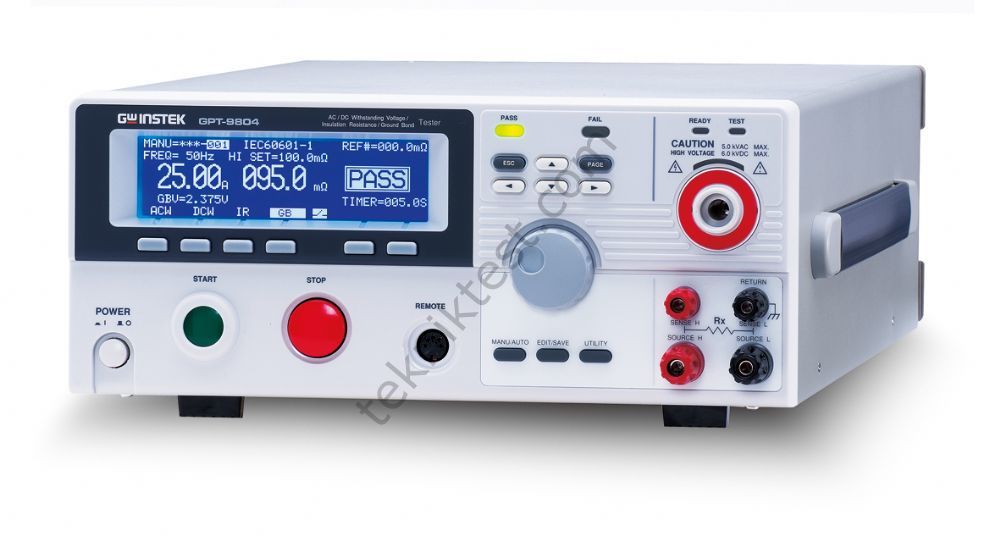 GW Instek GPT-9804 Elektriksel Güvenlik Test Cihazı (AC/DC/IR/GB)