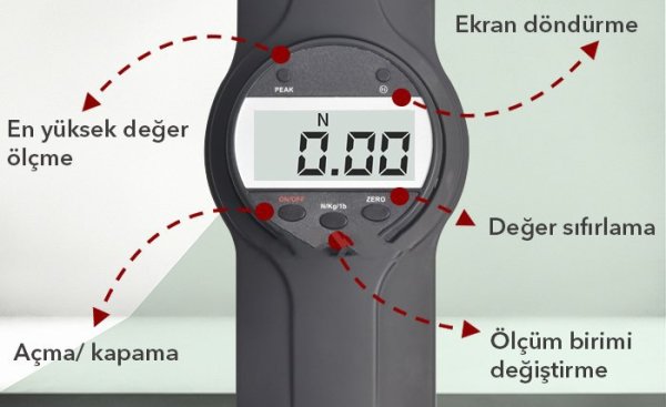 Loyka SDF-500 Dijital Dinamometre