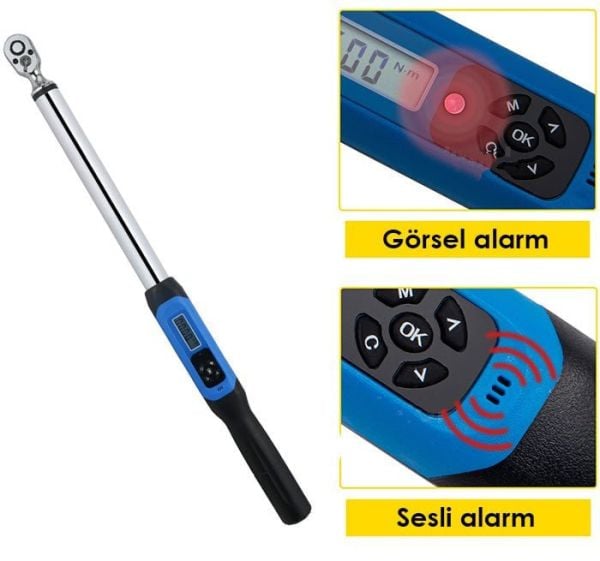 Loyka AWJ4-0340 Cırcır Başlı Dijital Torkmetre 340Nm