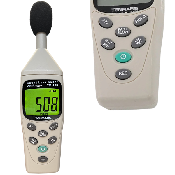 Tenmars TM-103 Profesyonel Ses Desibel Ölçer | Datalogger Özellikli