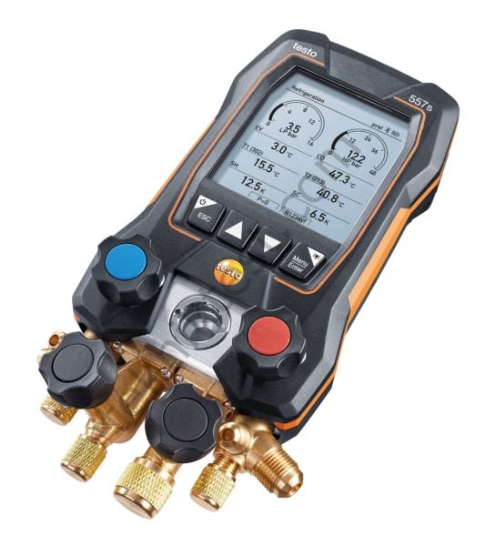 Testo 557S Akıllı Dijital Manifold Seti '4 Yollu Valf'
